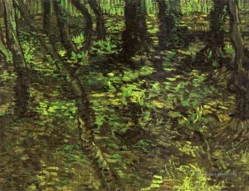 Sous bois avec Ivy Vincent van Gogh Peinture à l'huile